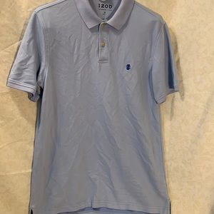 Blue Izod Advantage short sleeved polo.